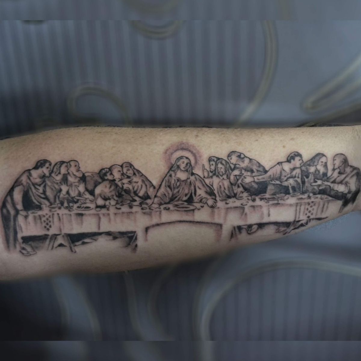 Tattoo uploaded by Ela Fialho • Santa Ceia/last supper #davinci #grey # ...