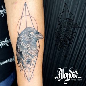 Crow 🖤Blondie tattoo studio 🔥