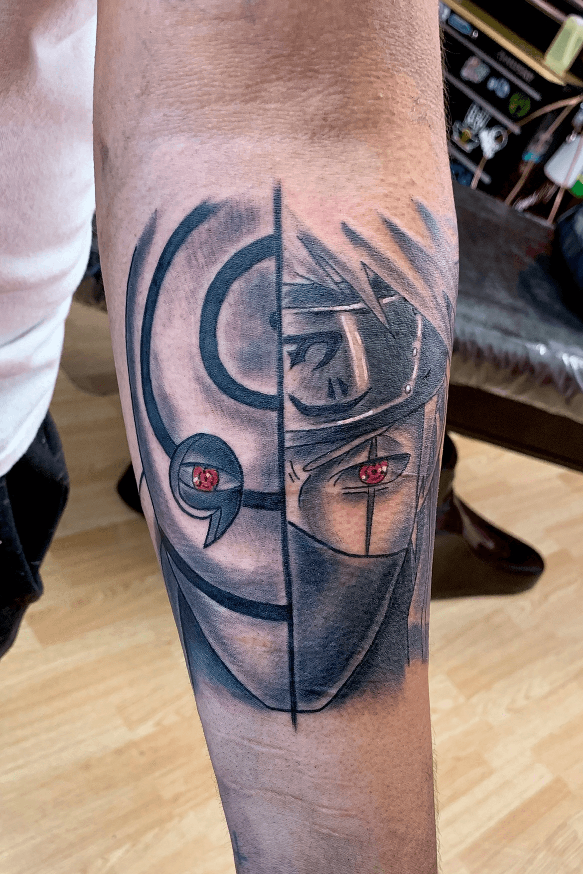 I can't conSEAL my excitement when it comes to anime tattoos.. *hokage  laughter* Big thanks to @notsogianni for the trust with this filler.… |  Instagram