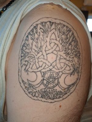 Healed line work before starting the color...