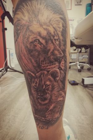 Tattoo uploaded by Gajabe tattoo Cruces • Familia leones • Tattoodo