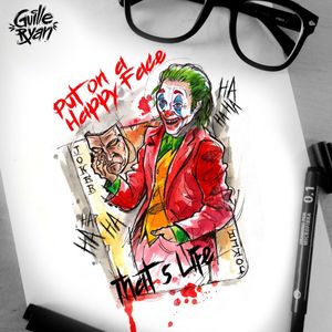 @guilleryan.arttattooguilleryanarttattoo@gmail.com #jokermovie #joker #jokertattoos #batman #batmanandjoker #animetattoos #cartoontattoos  #tattooartmagazine  #watercolortattoo #geektattoos #frikitattoos