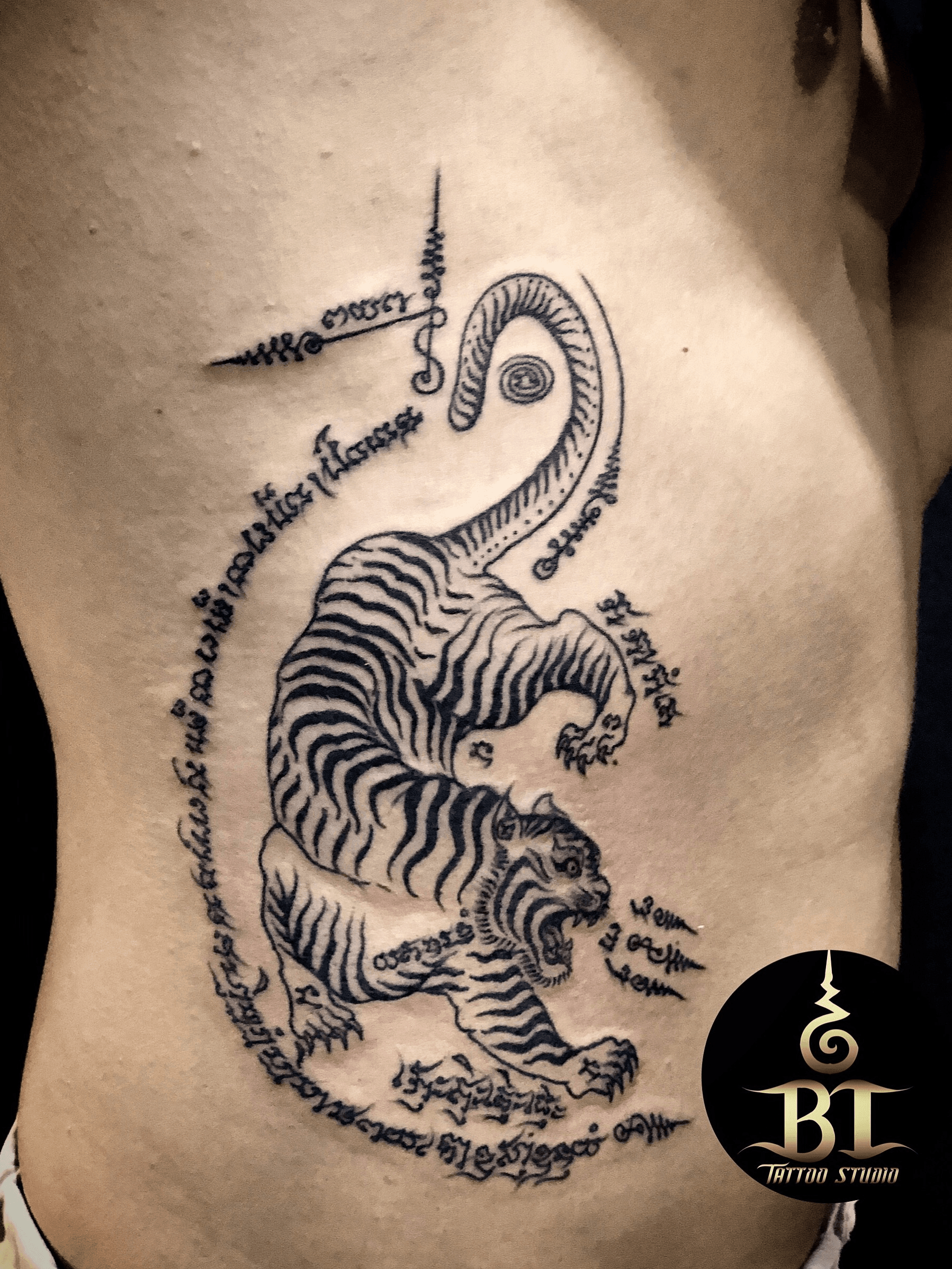 Thai Tiger Tattoo Design
