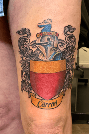 Carron family crest. #colour #crest