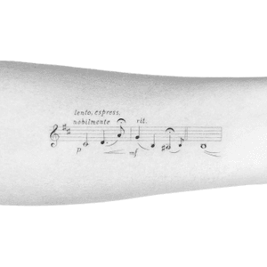 Elgar’s violin concerto. “It is curious to be treated by the old-fashioned people as a criminal because my thoughts and ways are beyond them.” ― Edward ElgarSwipe to see its real size.Thank you for the trust! I am really grateful to be part of this project.Done at the beautiful @southcitymarket-Finest black ink in London-Books open for LondonInquiries:peter.laeviv@gmail.com.....#tattoodo #singleneedle #londontattooartist  #tattooart #blackandgreytattoo #microrealism #finelinetattoo #fineline  #blackworkers #ink #tattooing #tattooartist #londontattoo #tattoo #linework #peterlaeviv #laeviv #blackandgrey #singleneedletattoo #microtattoo #btattooing #musictattoo #TattooistArtMagazine #musicalnotestattoo #notetattoo #musicalnotes #violintattoo #violin #linework #lineworktattoo.@theartoftattoos @tiny.tatts @inkstinct.co @inkedmag @blackworkers_tattoo @small.tattoos @tattooselection @pequenostatuajes @tatuajespequenos @tatuages_at_citations @artistasdeltatuaje @bla