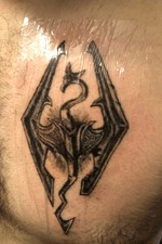 Skyrim tattoo I did for a buddy of mine 