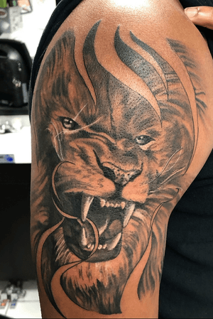 Lion piece done today 