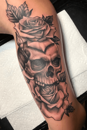 Tricep skull and roses 5 hours total