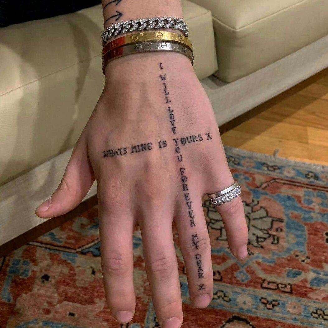 Asap rocky hand tattoo