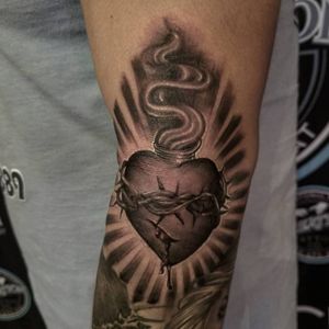 Sacred heart done within this past month. Message me to book an appointment. Tfl. 