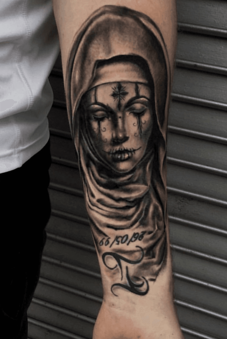 Virgin Mary tattoo  Mary tattoo Virgin mary tattoo Tattoos