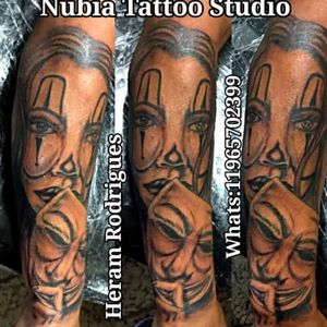 (Trabalho em Andamento) 1*sessão https://www.facebook.com/heramtattooTatuador --- Heram RodriguesNUBIA TATTOO STUDIOViela Carmine Romano Neto,54Centro - Guarulhos - SP - Brasil Tel:1123588641 - Nubia NunesCel/Whats- 11974471350Cel/Whats- 11965702399Instagram - @heramtattoo #heramtattoo #tattoos #tatuagem #tatuagens  #arttattoo #tattooart  #tattoooftheday #guarulhostattoo #tattoobr  #arte #artenapele #uniãoarte #tatuaria #tattooman #SaoPauloink #NUBIAtattoostudio #tattooguarulhos #Brasil #tattoolegal #lovetattoo #tattoobraço #tattoopalhaça #SãoPaulo #tattoomascara #tattoosheram  #heramrodrigues #tattoobrasil #tattooblackandgrayhttp://heramtattoo.wix.com/nubia
