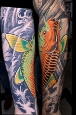 Colorfull Japanese koi fish add on this sleeve