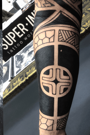 Marquesas underarm done on Chiang Mai Tattoo Convention 2019 