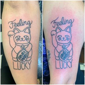 Line Work Luck Cats 