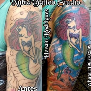 Tattoo - Cover up - Restauração Pequena Sereia Modelo - Alexandre Sants https://www.facebook.com/heramtattoo Tatuador --- Heram Rodrigues NUBIA TATTOO STUDIO Viela Carmine Romano Neto,54 Centro - Guarulhos - SP - Brasil Tel:1123588641 - Nubia Nunes Cel/Whats- 11974471350 Cel/Whats- 11965702399 Instagram - @heramtattoo #heramtattoo #tattoos #tatuagem #tatuagens #arttattoo #tattooart #tattoooftheday #guarulhostattoo #tattoobr #artenapele #uniãoarte #tatuaria #tattooman #SaoPauloink #NUBIAtattoostudio #tattooguarulhos #Brasil #tattoolegal #lovetattoo #tattoobraço #tattoocoverup #SãoPaulo #tattoopequenasereia #tattoosheram #tattoofundodomar #heramrodrigues #tattoobrasil #tattoocobertura #tattoocolorida #tattoomermaid http://heramtattoo.wix.com/nubia Você quer uma tattoo TOP ? Cansado de fazer riscos ?? Suas tatuagens não tem cor??? Já fez diversas sessões e ainda tá apagada ?? Os traços da sua tattoo são tremidos ,???? Não consegue cobrir as tattoos antigos ??? Não pod