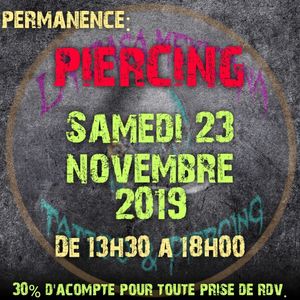 Prochaine permanence piercing:SAMEDI 23 NOVEMBRE 201930% d'acompte pour toute prise de rdv.❤️ 😉❤️😉❤️😉❤️😉❤️😉❤️#piercing #piercingferneyvoltaire #lacasamexicanapiercing #lacasamexicana #piercingpaysdegex 