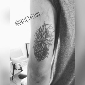 Piña pineapple tattoo sketch