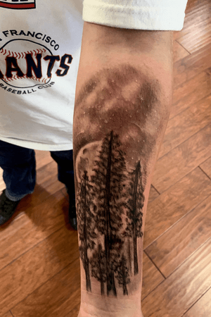 Forrest freehand tattoo