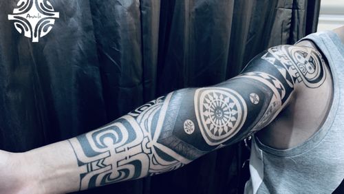 Tattoo Uploaded By Amanla Manman Patutiki Tatau 第二條花臂作品 Tattoodo