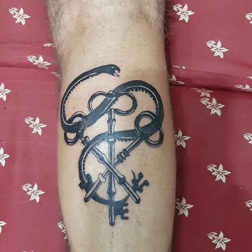 #snake and keys #tattooart  dedicated to #lord #Shiva done at catmint studio, kharghar