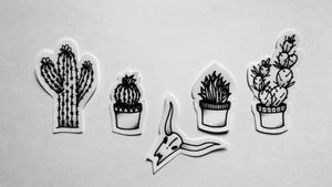 #flashtattoo #cactus #succulent #desert 