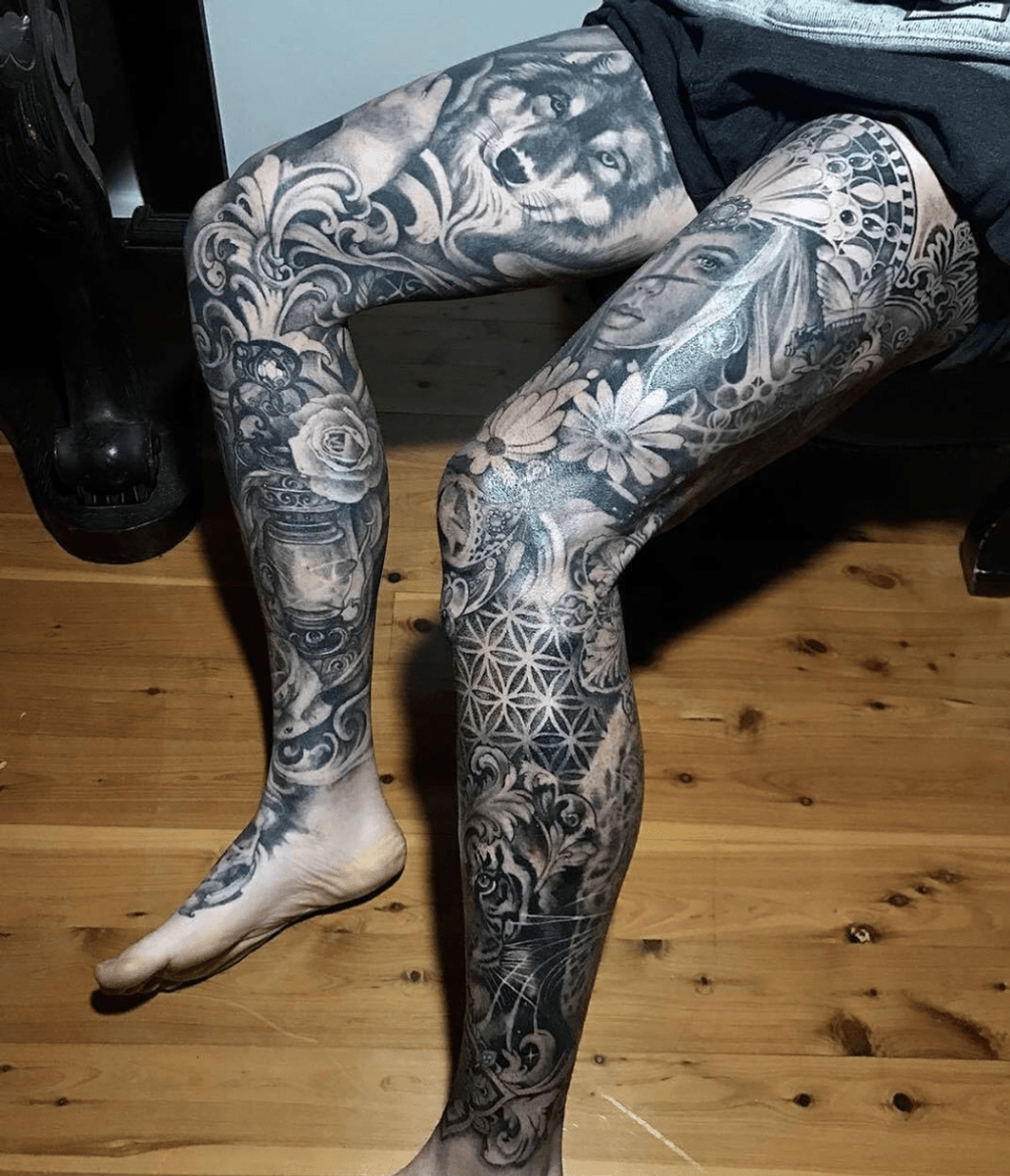 Tattoo uploaded by Teneile  Napoli   Couplea leg  sleeves on 
