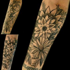 Uno de hoy, #tattoo #inked #ink #dotwork #puntillismo #mandala #flores #margaritas #msrgaritastattoo #florestattoo #flowertattoo #mandalatattoo #dotworktattoo #puntillismotattoo #luchotattoo #luchotattooer 