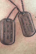 #dogtags #tribute #cremation #realism #ashes #cremation #blackandgrey 