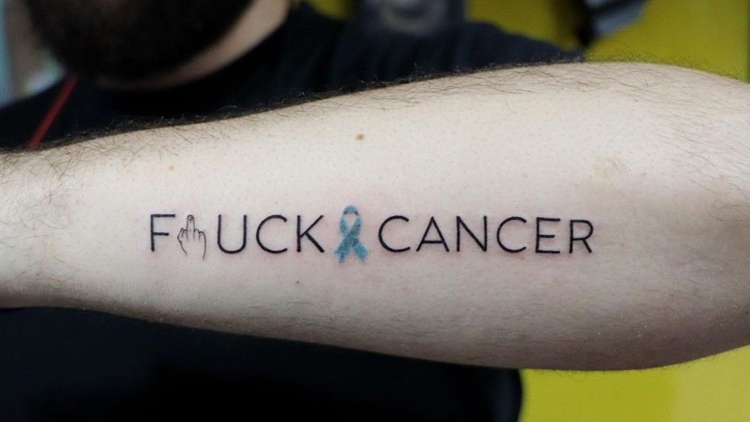 Request I am looking for a tattoo design with the words fuck cancer  hidden within  rTattooDesigns