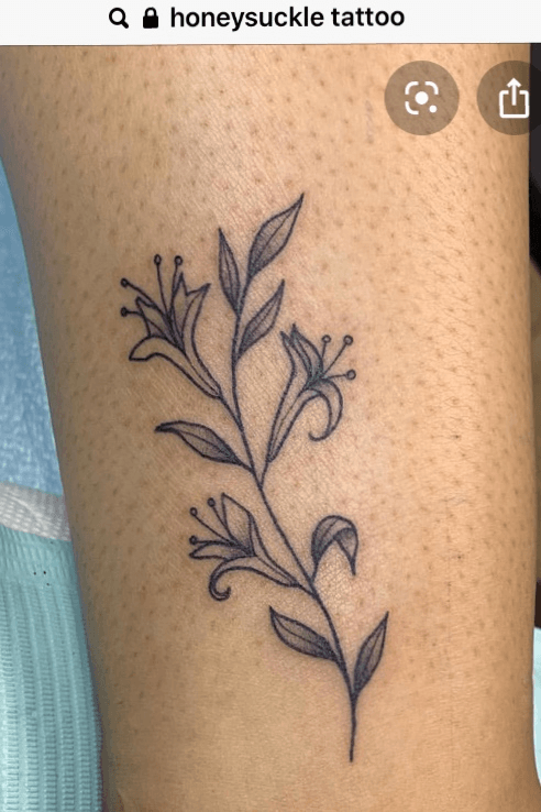 Top 47 Best Honeysuckle Tattoo Ideas  2021 Inspiration Guide  Birth  flower tattoos Honeysuckle tattoo Flower tattoo