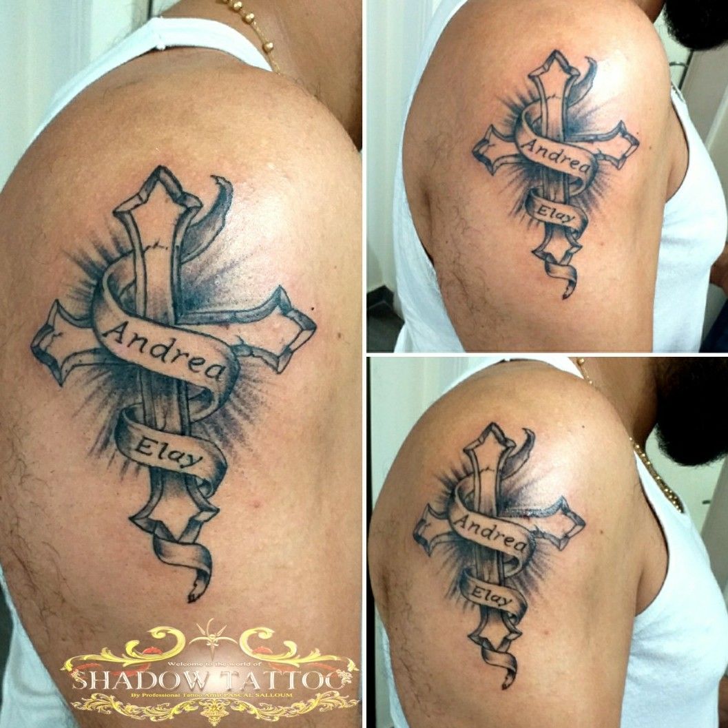 Shadow Cross Temporary Tattoo  Religous Designs by Custom Tags