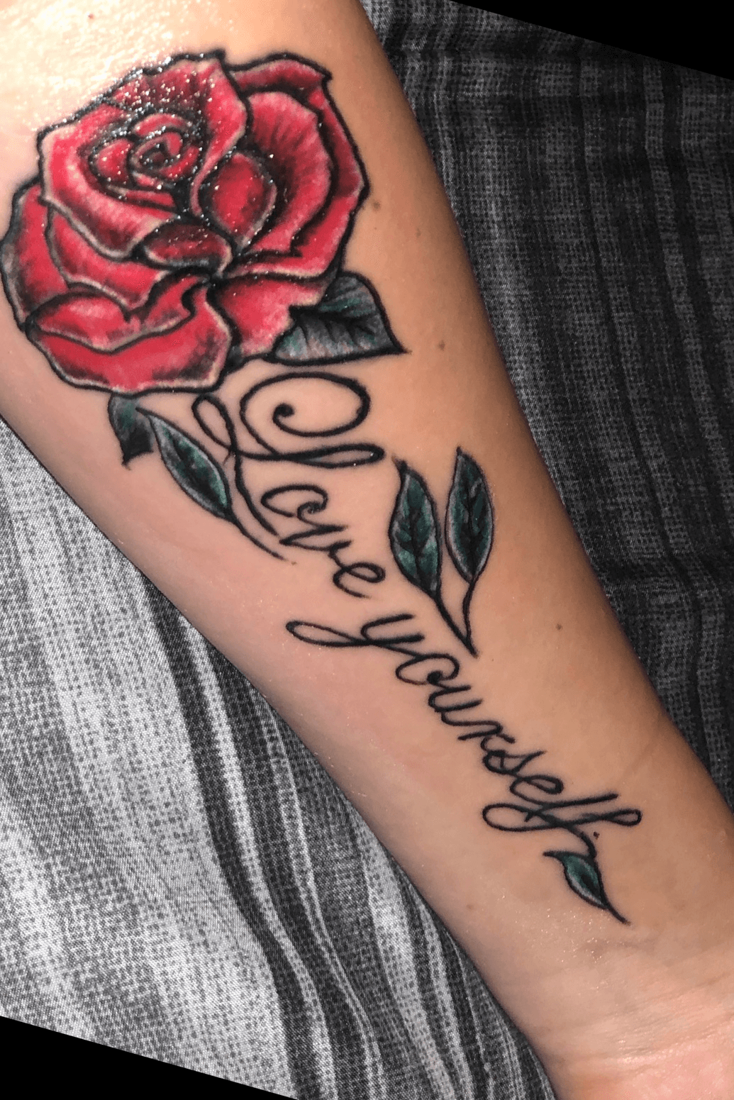 Tattoo uploaded by jessica • “Love yourself” • Tattoodo