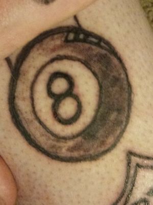 TJH #unfinished #2ndDayTat #8Ball #Pool #GameOver #Loser 