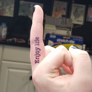 Finger tattoo