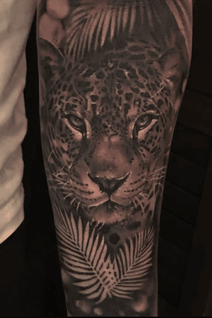 Jungle sleeve in progress done at Seven Foxes Tattoo