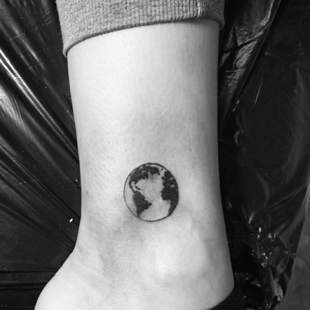 Little Tattoos  Small planet earth temporary tattoo get it here 
