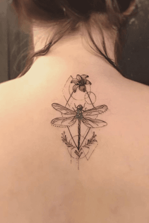 Little dragonfly done at Seven Foxes Tattoo
