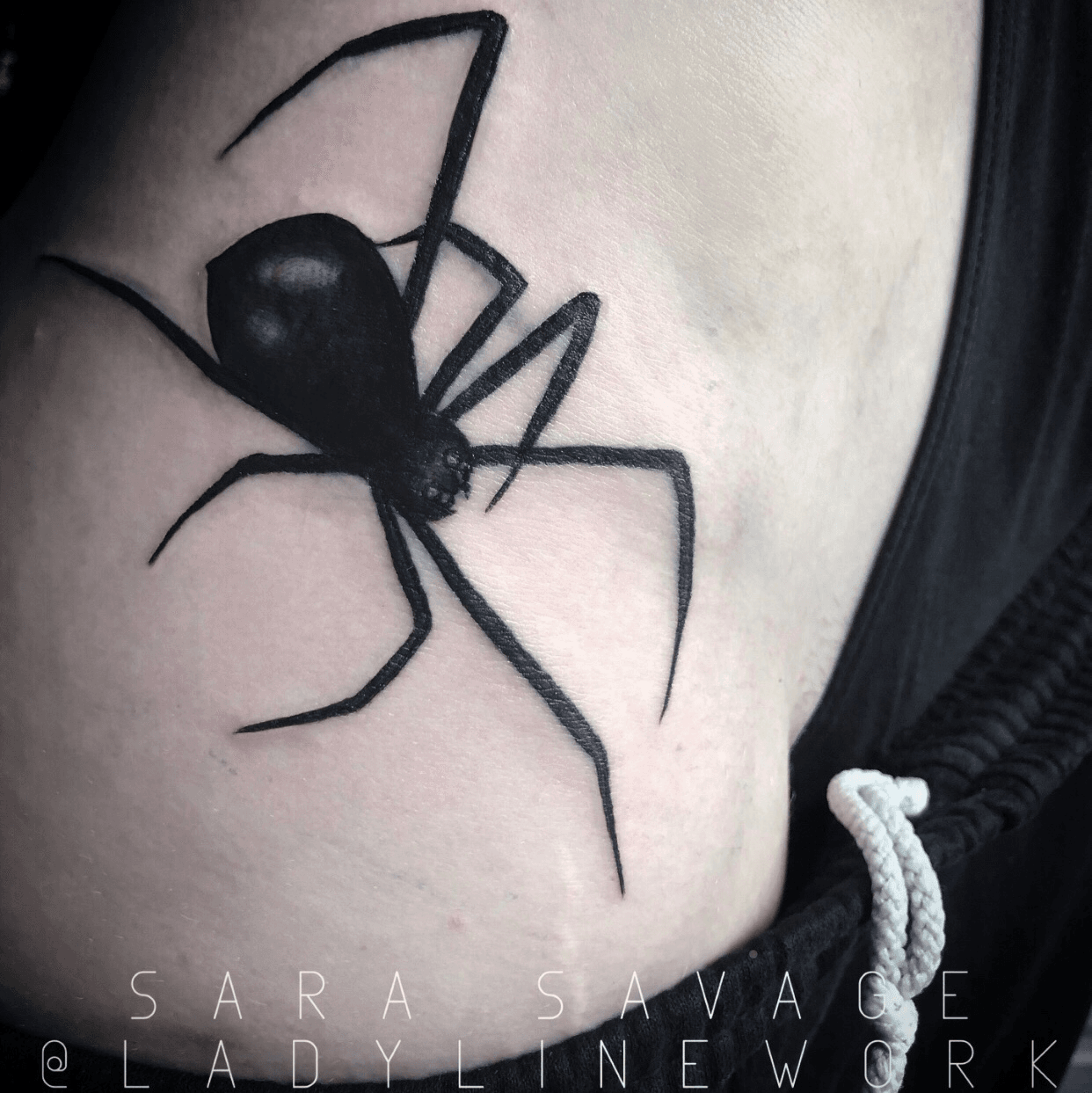 black tarantula tattoo