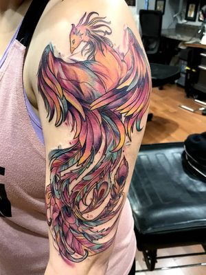 Watercolor Phoenix 