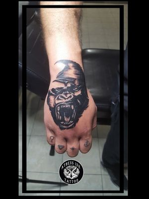 Black tattoo gorillas