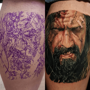 Stencil x Tattoo. Rob Zombie 