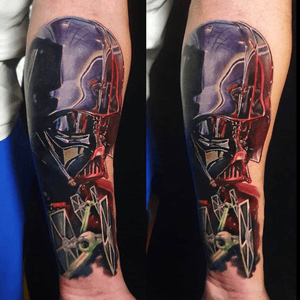 “You don’t know the power of the dark side”… Darth Vader done at Marmaris Tattoo Festival 
