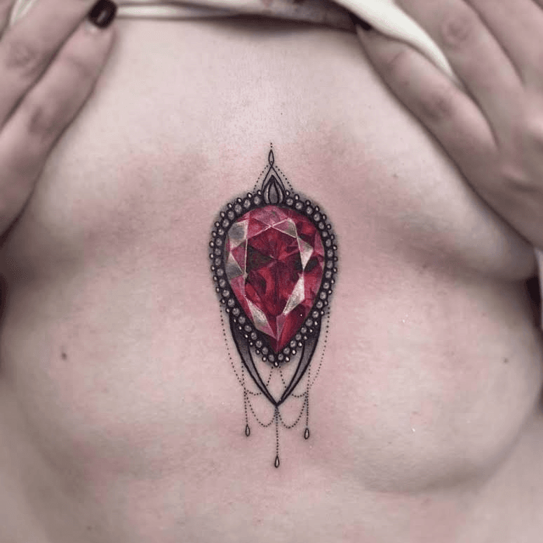 24 Hauntingly Beautiful Birthstone Tattoo Ideas  CafeMomcom