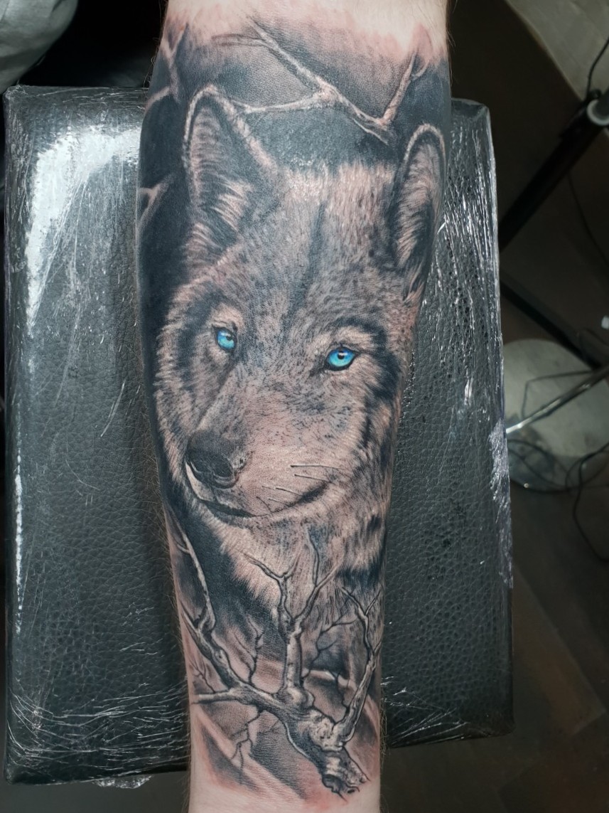 50 Realistic Wolf Tattoo Designs For Men  Canine Ink Ideas