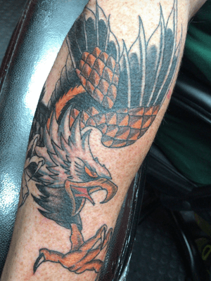Griffin on forearm