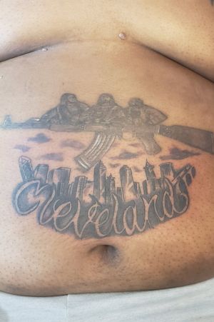 The last supper on ak and the Cleveland pride tatt done by me