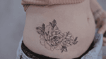 Side fineline botanical tattoo 