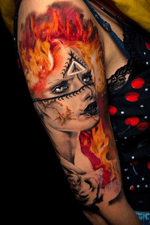 Fire woman ! Follow me on Instagram Sampaguitajay_tattoo !! For an appointment you can send my an email on jaytattooart@gmail.com #tattoo #blackandgreytattoo #tattoodo #tattooartist #artist #sunskinetattoo #worldfamousink #tattoolifemagazine #inkedmag