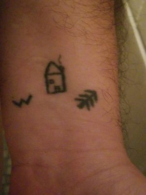 first attempt at stick poke, done on my own